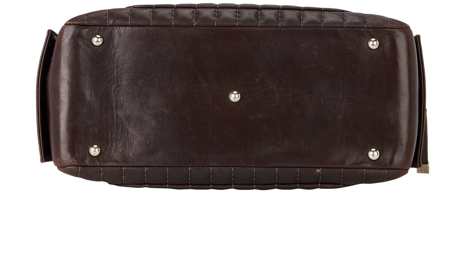 CC Quilted Bag, &pound;895, Handbags, Brown, Leather, Top view